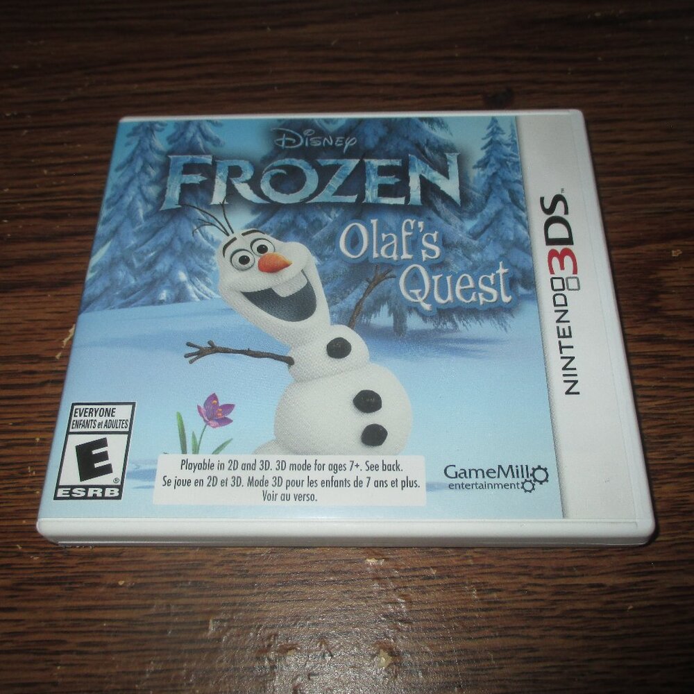 Disney Frozen: Olaf's Quest (Nintendo 3DS, 2013) Complete w / manual